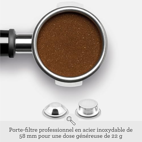 Sage The Oracle Jet – Machine Expresso à Porte-Filtre avec Moulin Intégré, Mousseur à Lait Manuel & Automatique, 1600W, 14 Programmes, Acier Inoxydable
