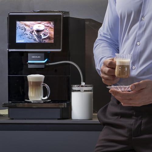 Cecotec Cremmaet Touch OCS – Cafetière Super-Automatique Expresso 1500W, 19 Bars, Écran TFT, Thermoblock, Réservoir 2L, Mousseur 600ml
