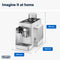De'Longhi Rivelia EXAM440.55.W – Machine à Café Automatique à Grains, 16 Recettes, Carafe à Lait, Écran Tactile, Blanc
