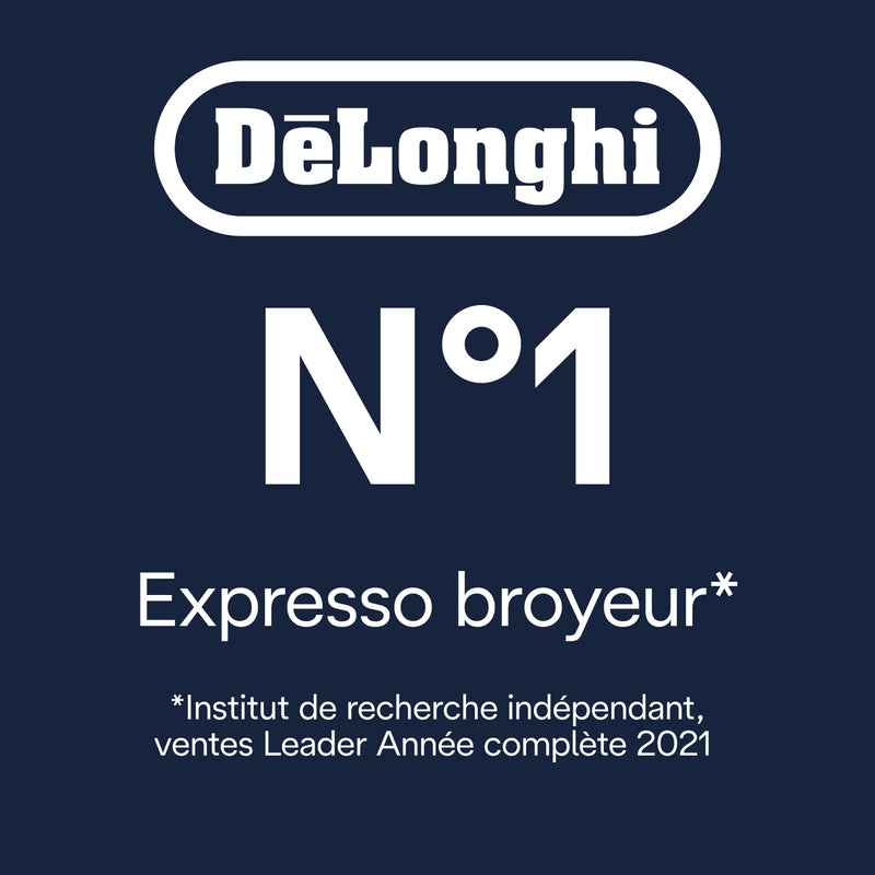 De'Longhi PrimaDonna Soul ECAM612.55.SB – Machine à Café à Grains Expresso & Cappuccino, Technologie Bean Adapt, Argent/Noir