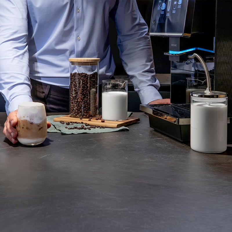 Cecotec Cremmaet Touch OCS – Cafetière Super-Automatique Expresso 1500W, 19 Bars, Écran TFT, Thermoblock, Réservoir 2L, Mousseur 600ml