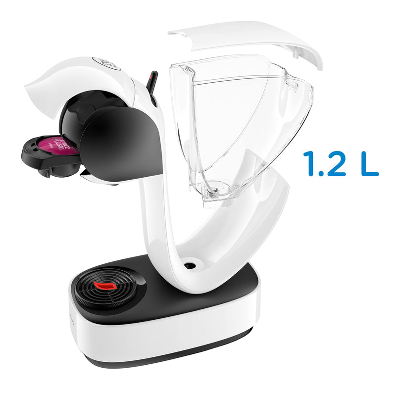Krups Nescafé Dolce Gusto Infinissima YY3876FD – Machine à Café Capsules 15 Bars, Multi-Boissons Chaudes & Froides, Grand Réservoir, Mode Éco, Blanche