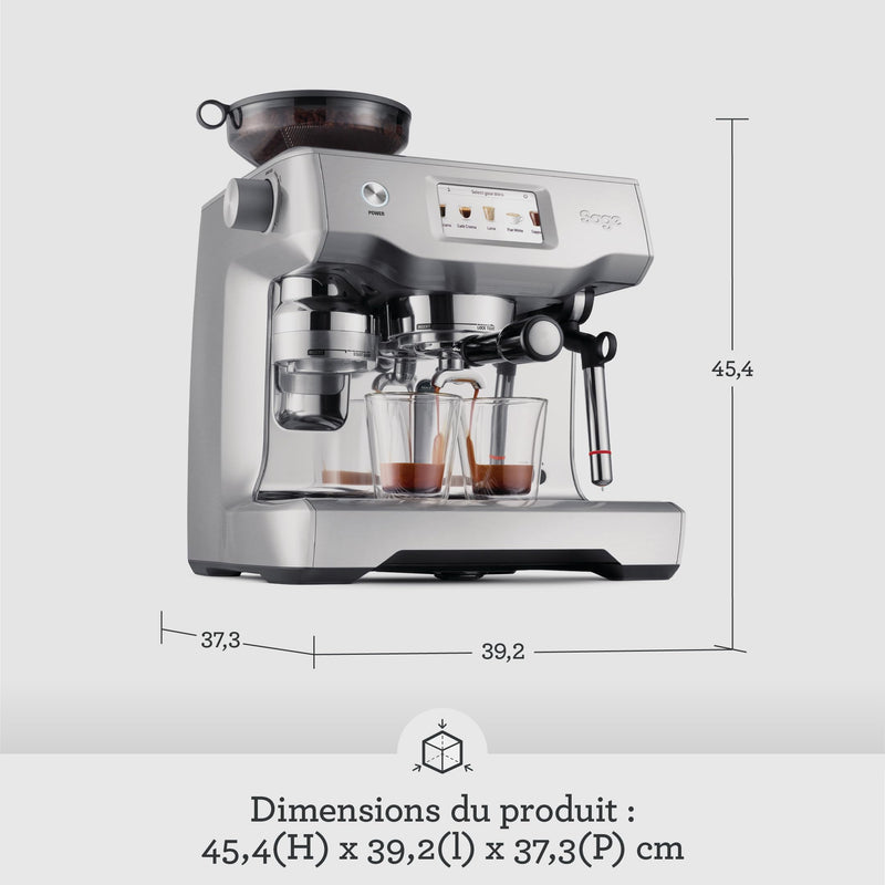 Sage The Oracle Touch – Machine à Café Automatique à Grain avec Mousseur à Lait, Acier Inoxydable