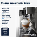 De'Longhi Dinamica Plus ECAM370.95.T – Machine à Café à Grains avec Mousseur à Lait, Cappuccino & Espresso, Écran TFT 3,5", Contrôle App, 1450W, Titan