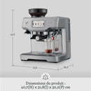 Sage The Barista Touch – Machine à Café Expresso avec Mousseur à Lait Automatique, Moulin Intégré, Écran Tactile, 5 Programmes, Acier Inoxydable Brossé