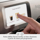 Sage The Barista Touch – Machine à Café Expresso avec Mousseur à Lait Automatique, Moulin Intégré, Écran Tactile, 5 Programmes, Acier Inoxydable Brossé
