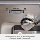 Sage The Barista Express Impress – Machine à Café Expresso avec Mousseur Manuel et Moulin Intégré, 25 Réglages, Sel Marin